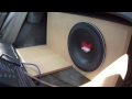 single 12 subwoofer @ 400 watts flex.