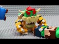 Lego Peach enter the Nintendo Switch in Bowser's parkour to save Mario 👑🎮 Mario Story
