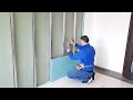 How to make a gypsum board wall
