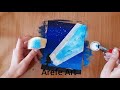 Step by step sky painting tutorial with gouache
