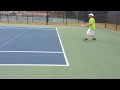 Ball Machine tennis warmup