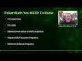 Poker Math You NEED to Know
