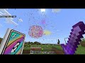 I launch 2023 fireworks to celebrate new year in survival Minecraft