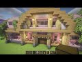 Minecraft: How To Build a Cherry Storage House (Survival Tutorial)(#42) | 마인크래프트 건축, 벚나무 창고집, 인테리어