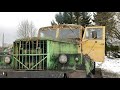 Old Soviet Offroad Truck KrAZ 255B FIRST START & Drive in over 5(?) years