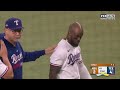 Benches clear in Game 5 with multiple ejections after Adolis Garcia is hit by a pitch | MLB on ESPN