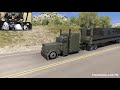 Outlaw Peterbilt 389  -  Straight Pipe Big CAT Power   (ATS American Truck Simulator Gameplay)