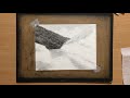 Rocky Bank - Landscape Charcoal Drawing