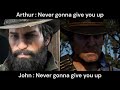 Never gonna give you up but it's Red Dead Redemption 2