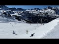 Crazy ski in Andorra la vella. Скоростной горнолыжный спуск в Андорре.