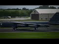 They let me on the Airbase!! B-52H Stratofortress Takeoff Power!