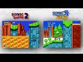 Sonic the Hedgehog 2 vs Sonic the Hedgehog 2 HD - Old vs New Comparison