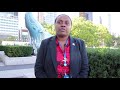 Solomon Islands Deputy Permanent Representative to the United Nations Janice Kemakeza in Pidgin