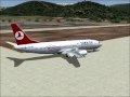 Fs2004 Turkish Airlines B737-400 Landing Alanya Gazipaşa Airport