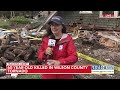 Surveying Tornado Damage Left From Tropical Storm Debby