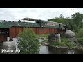 Downeast Scenic Railroad Tourist Train in Maine