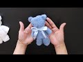 DIY TOWEL TEDDY BEAR|EASY step by step #beartowel #souvenir #diy #viral #shorts #tutorial #teddybear
