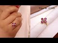 Latest Lightweight Gold and Gemstone finger Ring Designs with Weight and Price 2021| #Indhus