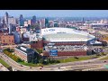 Detroit, Michigan } 4K drone footage