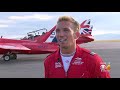 Red Arrows Arrive In Formation At Rocky Mountain Metro Airport