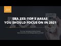 SBA 233: Top 5 Areas You Should Focus on In 2021