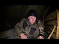 SOLO WINTER BUSHCRAFT CAMP | Building Shelter & Making a Bow Saw - Long Fire