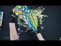 The Crossed Acrylic Pouring | NEW Fluid Painting