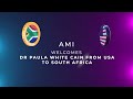 Dr Paula White Cain & Minister Jonathan Cain welcomed in AMI,  South Africa 🇿🇦