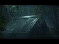 ⚡Intense Thunderstorm at Night | Heavy Rain on Metal Roof & Very Strong Thunder Sounds | White Noise