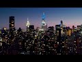 1 Hour Relaxing Skyline Footage With Meditation Background Music