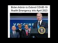 President Biden declares “The pandemic is over - NOT!”