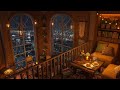 Soothing Jazz Music Instrumental For Relaxation, Work, Study - Rain Jazz at Cozy Coffee Shop Ambient