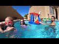 Livvy Faces Her FEARS and LEARNS HOW TO SWIM! / Pool Games and Swimming Challenges