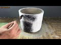 Make small pots of plants with simple sand and cement - Nyk Creation