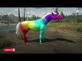 Arthur Morgan cought beautiful rainbow horse rdr 2 | 4K 60FPS