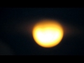 Perfect yellow moon recorded with a Canon SX50 HS