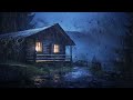 RAIN and THUNDER bedtime sounds - Rain on Roof for Insomnia Relief, Relaxing, Studying, ASMR