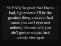 Eminem - So Bad - Dirty Lyrics