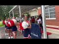 Chickasaw High cheerleaders 1st Day of school Welcome