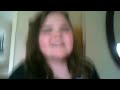 GIRL trying to sing I will always love you by Whitney Houston