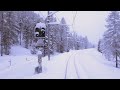 ★ 4K 🇨🇭 St. Moritz - Chur Glacier express cab ride w/ heavy snowfall [02.2024] Führerstandsmitfahrt