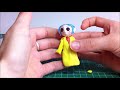 How to make Coraline Doll in PolymerClay step by step