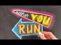 Retro Neon Signs: Art Lesson with Chalk Pastels