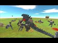 10 Ghor Hammers Fight With Godzilla | Destroys Giant Godzilla One Hit Animal Revolt Battle Simulator