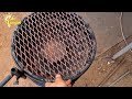 Reusing car wheels: making a BBQ grill