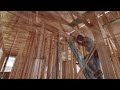BUILDING THE GUESTHOUSE. Part 9. Inside framing. Attic airflow explained.