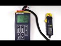 How do I measure the DC operating current of a PV installation with the PV150?