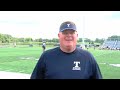 coach gets trucked during interview