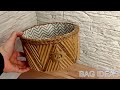6 DIY storage boxes made of cardboard and rope