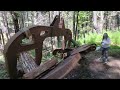 Track-Laid Logging Arch Santa Cruz Mountains: Part 1, Removing the Arch